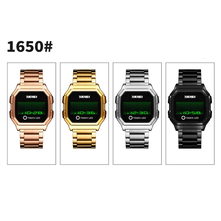 skmei-1650-steel-strap-version-led-digital-display-electronic-watch-with-touch-luminous-buttonrose-gold