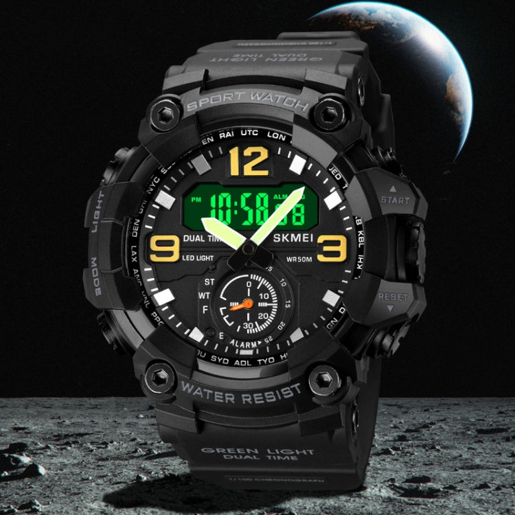 skmei-1965-stainless-steel-buckle-pu-strap-waterproof-electronic-watcharmy-green