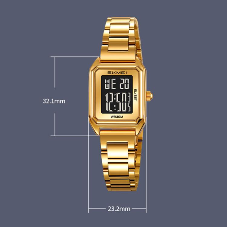 skmei-2493-small-women-electronic-watch-square-steel-strap-watch-style-gold-case-white